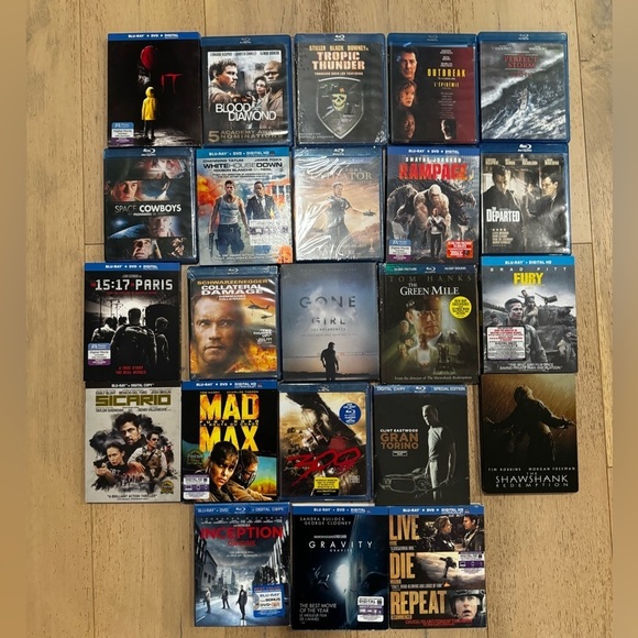 Action drama Blu-ray set mad Max inception, green mile it - Picture 1 of 1